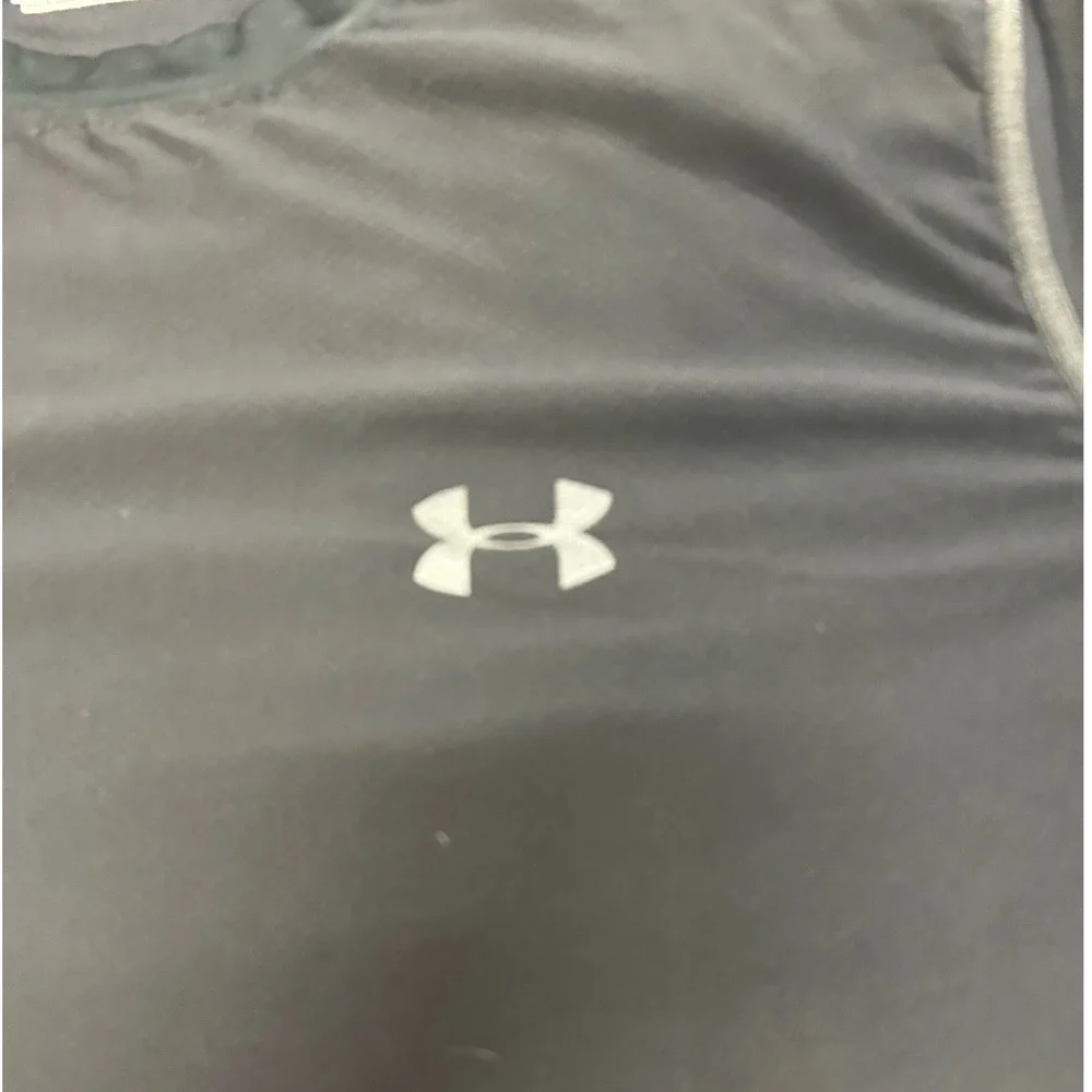 Under Armour HeatGear Mens Large Black Fitted Short Sleeve Training Shirt LG